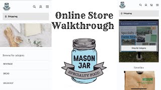 Masonjarsecialtyfood.com Online Store Walkthrough