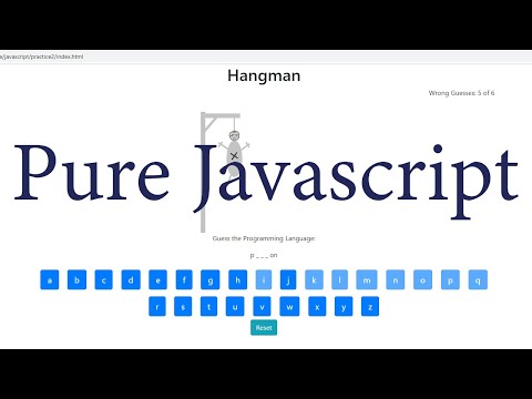 Simple Hangman Game Using Javascript