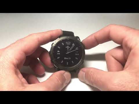 Garmin Fenix 7X: How to restart (power off & back on)