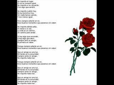 LETRA DE CANCION EL AMIGO letra de cancion el amigo: