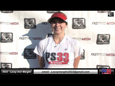 2022 Lacey Ann Marglin 4.0 GPA - Middle Infielder and Pitcher Softball Skills Video - PS33 Academy