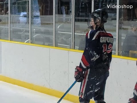 Alex Gaponoff Slapshot deflection to goal.