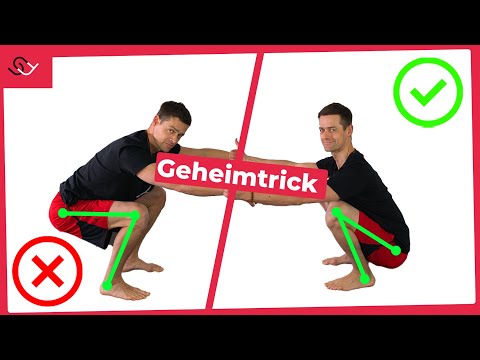 Die Geheimtür zur Hocke und tiefen Kniebeuge