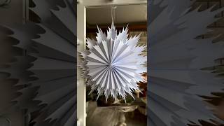 how to make christmas star with paper easy #christmasdecor #homedecor #craft  #декордома  #short
