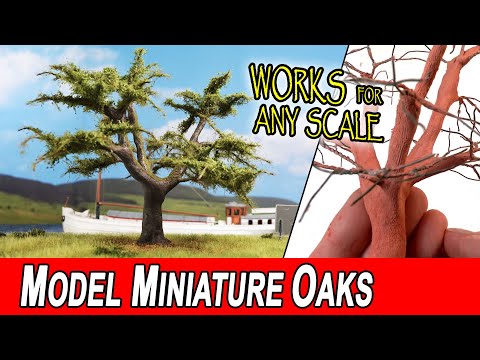 The Secret to Realistic Model Trees – Handmade Oak in HO Scale