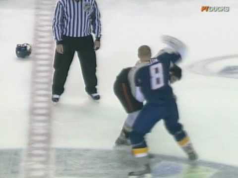 Ryan Carter vs Kevin Klein Feb 5, 2009