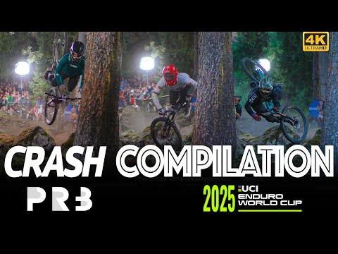 CRASH COMPILATION | One Year Recap : UCI ENDURO WORLD CUP 2025  [4K UHD]