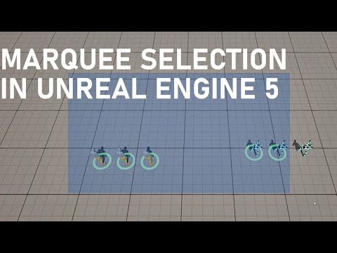 RTS-Auswahlrahmen (Auswahl von Einheiten durch Ziehen eines Rechtecks) in Unreal Engine 5