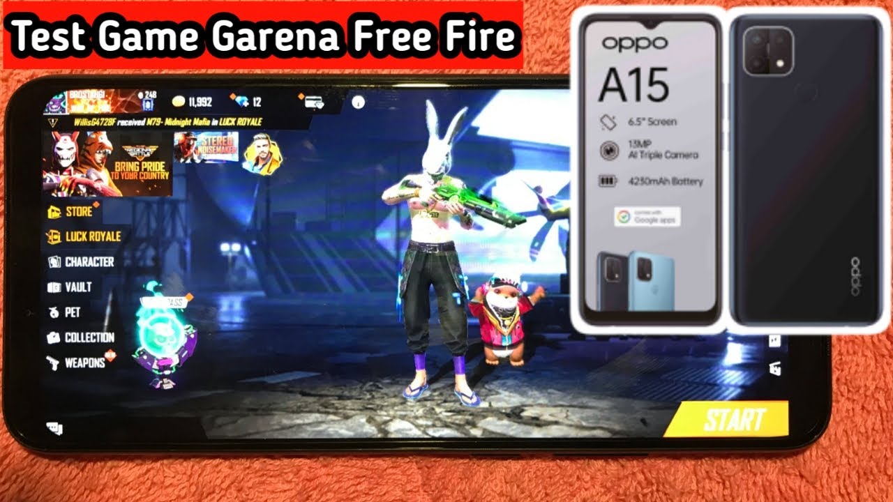 OPPO A15 Test Garena Free Fire Ultra | OPPO Gaming Test