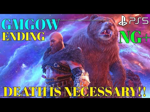 God of War Ragnarok NG+ Max Level Build Black Bear Gameplay Part 11 Ending | GOW Ragnarok NG+ Ending