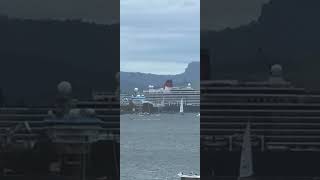 Queen Elizabeth Cruiseship in Hobart, Tasmania #cunard #cruiseship #hobart #travel #cruise #tasmania