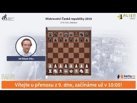 Mistrovství ČR v šachu 2019 - přímý přenos z 9. dne, komentuje GM Štěpán Žilka