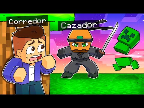 Cazador VS Corredor PERO Soy un NINJA en Minecraft!