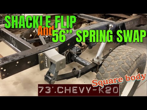 Square body 56” spring swap & shackle flip bracket