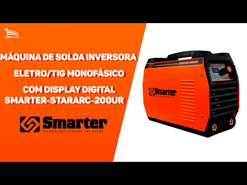 Máquina de Solda Inversora Eletro/Tig Monofásico 200A  com Display Digital - Video