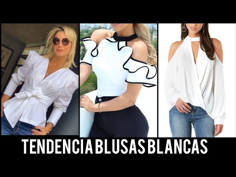BLUSAS BLANCAS 2021/TENDENCIA BLUSAS/WINTH BLOUSES/FASHION BLOUSES/#BLOUSES2021 #TRENDSBLOUSES