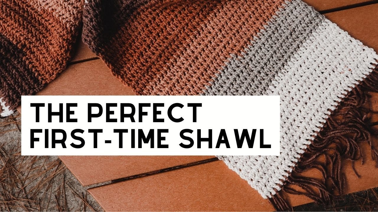 How to Make EASY Crochet Shawl for Beginners | Free Pattern