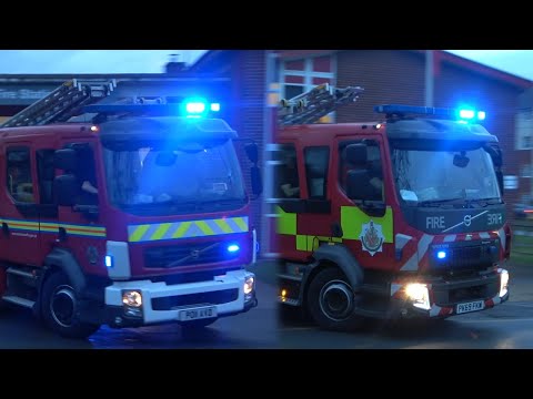 *TURNOUT TONES* Wythenshawe Double Pump Turnout - Greater Manchester Fire & Rescue Service