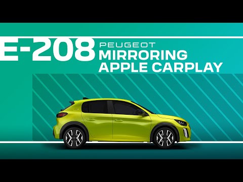Part of a video titled Peugeot 208 Tutorial | Mirroring Apple CarPlay™ - YouTube