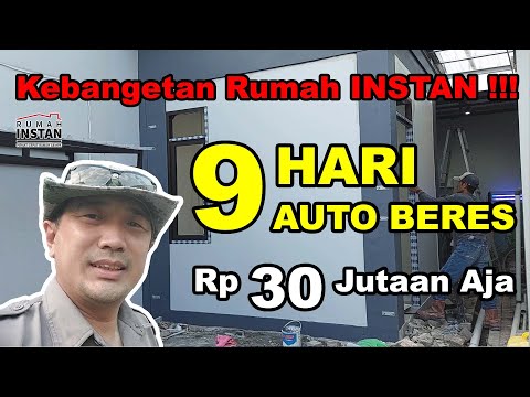 Just 9 Days!! Build a House Instantly with RISHA From Zero. Rp. 30 Million Can Be Capital for a R...