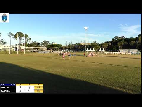 QFA Div 2 South  Round 12 - Seniors -  Bond Uni v Carrara