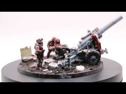 Painting up Field Ordnance Batteries