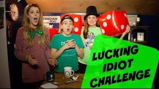 LUCKING IDIOT CHALLENGE (ft Hannah Hart & Mamrie Hart) // Grace Helbig