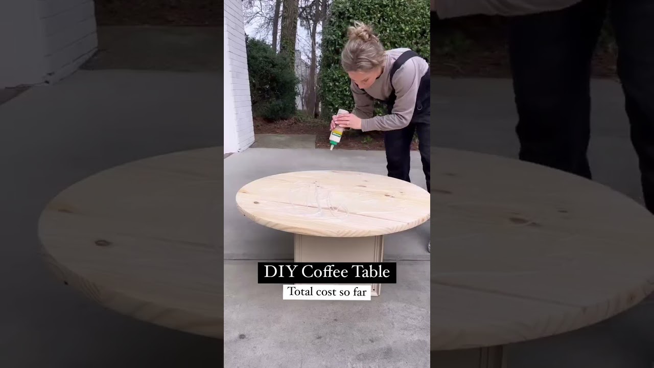 Modern DIY Coffee Table - cost breakdown so far. Not bad for a solid wood designer style table!