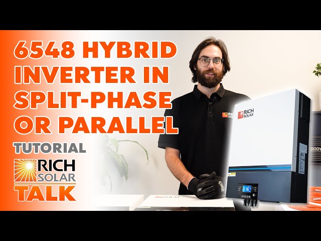 How to Set up 6548 Hybrid Inverter in Split-Phase or Parallel Operation