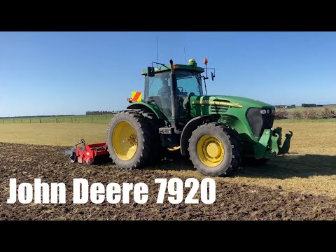 John Deere 7920 and Flac RotoSpike Rotary Hoe | New Zealand