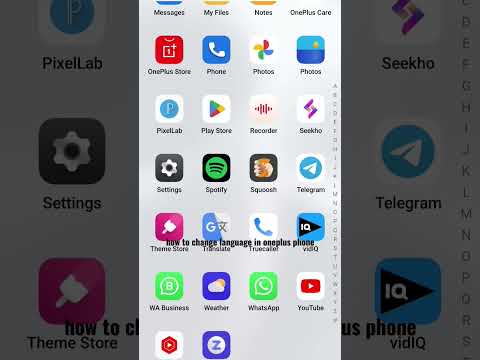 how to change language in oneplus phone | #short