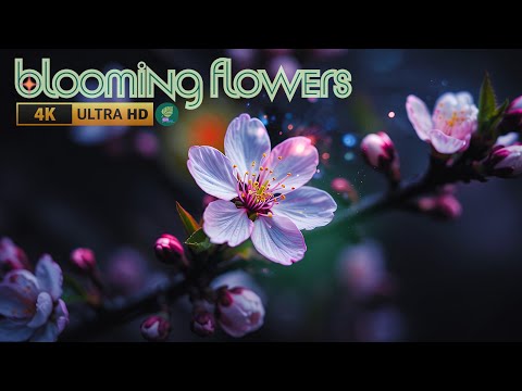 The Magic of Blooming Flowers - 4K VIDEO ULTRA HD | Calming Nature Ambience 🍃🎶