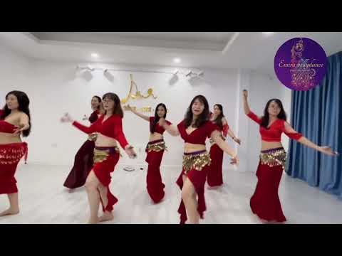 [Emira bellydance class] Cymbals bellydance with drum - performed by Emira bellydance’s girls