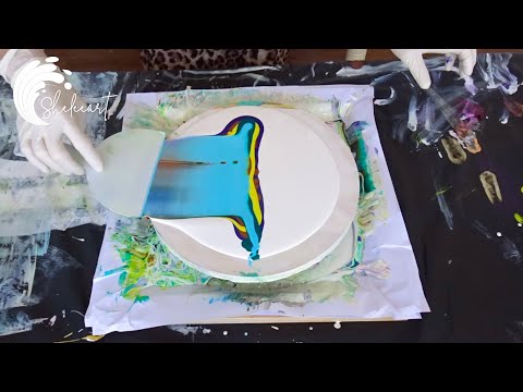 114. Sheleeart - Bloomy Swipe SheleeartStyle Acrylic Fluid Art