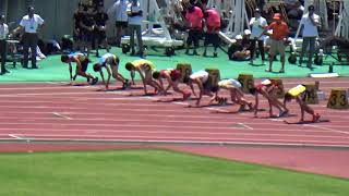 静岡県中学選抜陸上競技大会　男子100m　予選８組