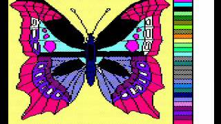 REVIEW OF ELECTRONIC COLOURING BOOK (BBC/ELECTRON,  ADDISON-WESLEY, 1984)