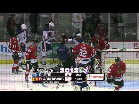 Daniel Carcillo bludgeons Tom Gilbert HD