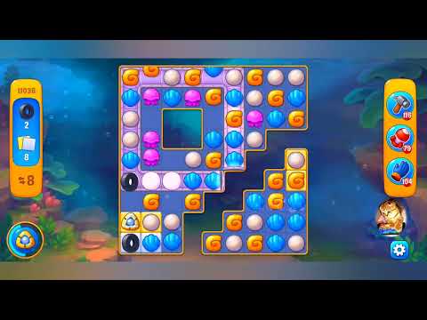 фишдом 2023  #  11036 уровень - прохождение без бустеров # Fishdom,   11036  level - no Boosters.