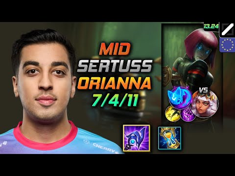 Orianna Mid Build Sertuss Luden's Tempest Summon Aery - LOL EUW Challenger Patch 13.24