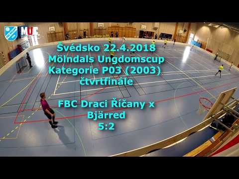 Švédsko 22.4.2017 P03 čtvrtfinále: FBC Draci Říčany x Bjärred 5:2