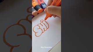 💖 BUBBLE LETTERS [TUTORIAL] - SHINE ✨ #lettering #art #drawing