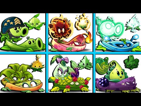 6 Team Plant & Vine & Mint Battlez - Who Will Win? - PvZ 2 Team Plant vs Team Plant