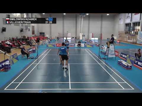 Match point - Smilowski / Adamek vs Villeger / Tran - XD, Final - Polish Int. 2021