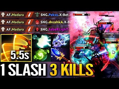 SOLO KILL - Juggernaut 5.5s Omnislash + Refresher Dota 2 Hard Carry