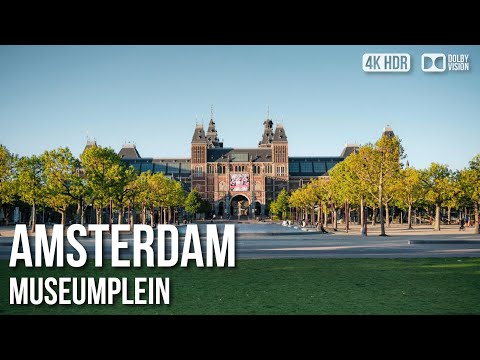 Amsterdam, Museum Quarter (Museumplein) - 🇳🇱 Netherlands [4K HDR] Walking Tour