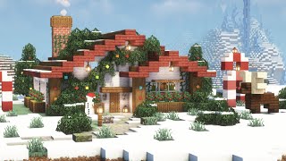 [Minecraft] How to Build a Christmas House / Tutorial