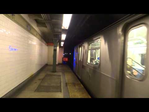 NYC Subway: Brooklyn Bridge-bound R142A (6) Diamond Entering & Leaving 110th Street