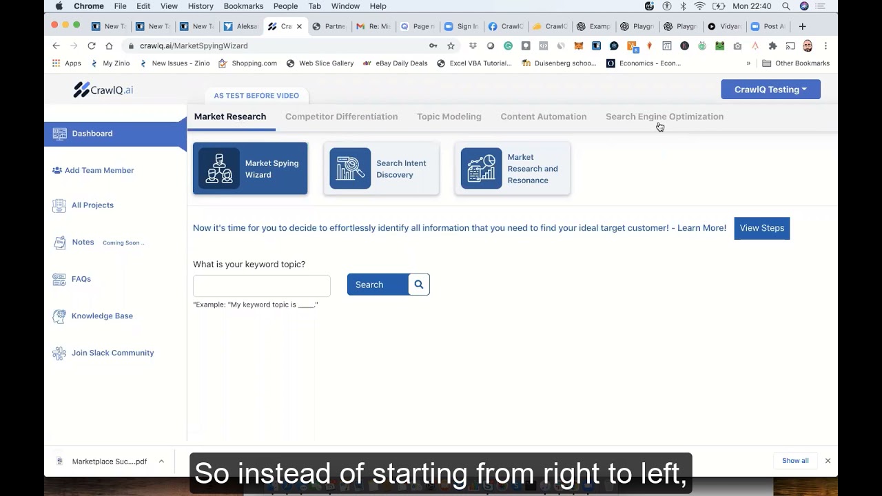 CrawlQ.ai tutorial