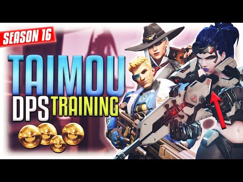 TAIMOU as Widowmaker / Ashe / Soldier 76 in COMPETITIVE [S16 TOP 500]