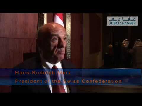 Dubai Chamber receives HE Hans-Rudolf Merz, President of the Swiss Confederation